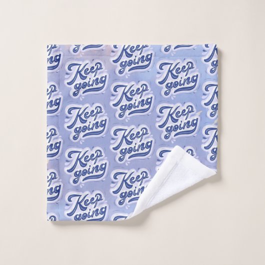 Blijf Doorgaan Bad Handdoek (Wasdoekje)
