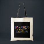 Blijf doorgaan, blijf Canvas tas kweken - Inspirer<br><div class="desc">"Blijf gemotiveerd en geïnspireerd met deze canvas tas met het opbeurende 'Keep Going, Keep Growing'-ontwerp. Deze canvas tas is gemaakt van hoogwaardige materialen en is ideaal voor dagelijks gebruik, of u nu naar het werk gaat, naar school gaat of gewoon boodschappen doet. De positieve boodschap zal zeker je dag en...</div>