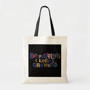 Blijf doorgaan, blijf Canvas tas kweken - Inspirer
