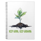 Blijf doorgaan, blijf groeien notitieboek (Voorkant)