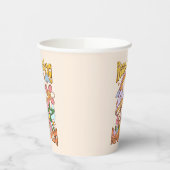 Blijf doorgaan, blijf groeien - Paddenstoel & Bloe Papieren Bekers (Links)