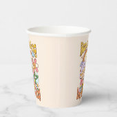 Blijf doorgaan, blijf groeien - Paddenstoel & Bloe Papieren Bekers (Rechts)