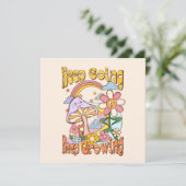 Blijf doorgaan, blijf groeien - Paddenstoelen & bl (Staand voorkant)