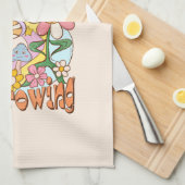 Blijf doorgaan, blijf groeien - Paddenstoelen & bl Theedoek (Quarter Fold)