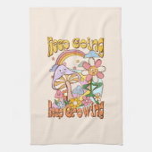 Blijf doorgaan, blijf groeien - Paddenstoelen & bl Theedoek (Verticaal)