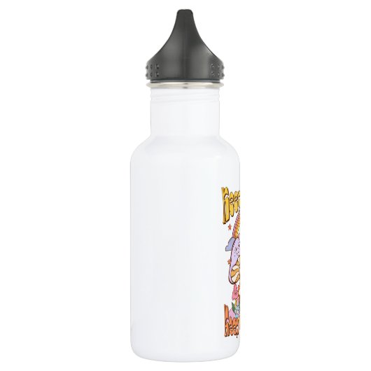 Blijf doorgaan, blijf groeien - Paddenstoelen & bl Waterfles (Links)