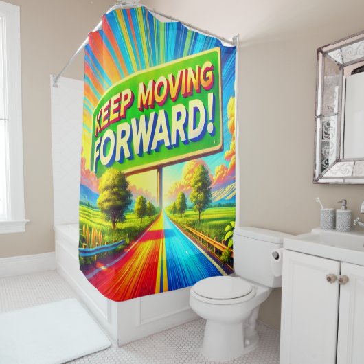 Blijf doorgaan douchegordijn (In situ)