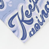 Blijf Doorgaan Fleece Deken (Hoek)