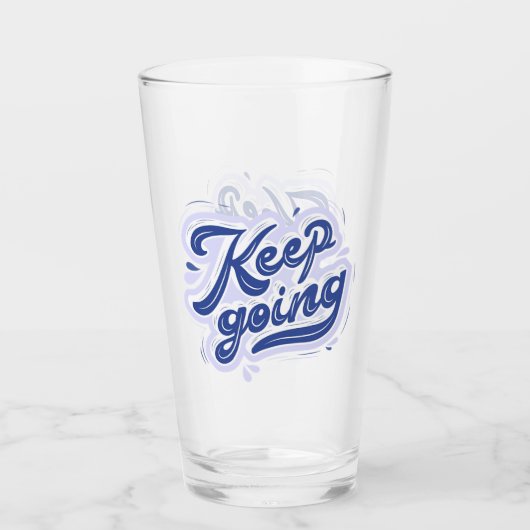 Blijf Doorgaan Glas (Voorkant)