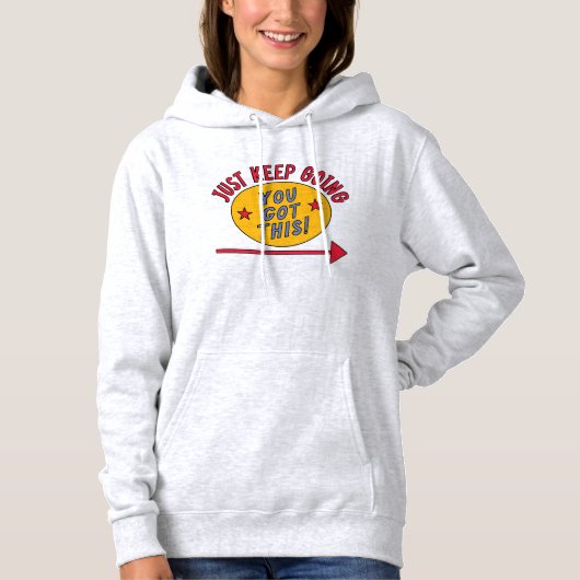 Blijf Doorgaan Hoodie (Voorkant)