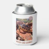 Blijf doorgaan Inspirerend coddiwompling schildpad Blikjeskoeler (Blikje Voorkant)