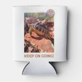 Blijf doorgaan Inspirerend coddiwompling schildpad Blikjeskoeler (Voorkant)