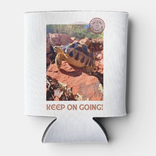 Blijf doorgaan Inspirerend coddiwompling schildpad Blikjeskoeler (Voorkant)