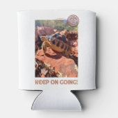 Blijf doorgaan Inspirerend coddiwompling schildpad Blikjeskoeler (Achterkant)