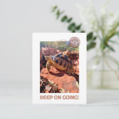 Blijf doorgaan Inspirerend coddiwompling schildpad Briefkaart (Staand voorkant)