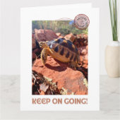 Blijf doorgaan Inspirerend coddiwompling schildpad Kaart (Voorkant)