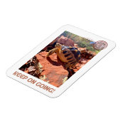 Blijf doorgaan Inspirerend coddiwompling schildpad Magneet (Linkerzijde)