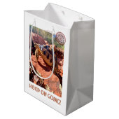 Blijf doorgaan Inspirerend coddiwompling schildpad Medium Cadeauzakje (Achterkant Gekanteld)