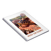 Blijf doorgaan Inspirerend coddiwompling schildpad Notitieboek (Rechterzijde)