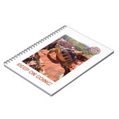 Blijf doorgaan Inspirerend coddiwompling schildpad Notitieboek (Linkerzijde)