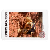 Blijf doorgaan Inspirerend coddiwompling Turtle Magneet (Horizontaal)