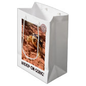 Blijf doorgaan Inspirerend coddiwompling Turtle Medium Cadeauzakje (Voorkant Gekanteld)