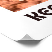 Blijf doorgaan Inspirerend coddiwompling Turtle Poster (Hoek)