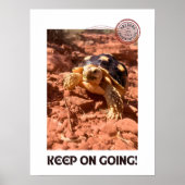 Blijf doorgaan Inspirerend coddiwompling Turtle Poster (Voorkant)