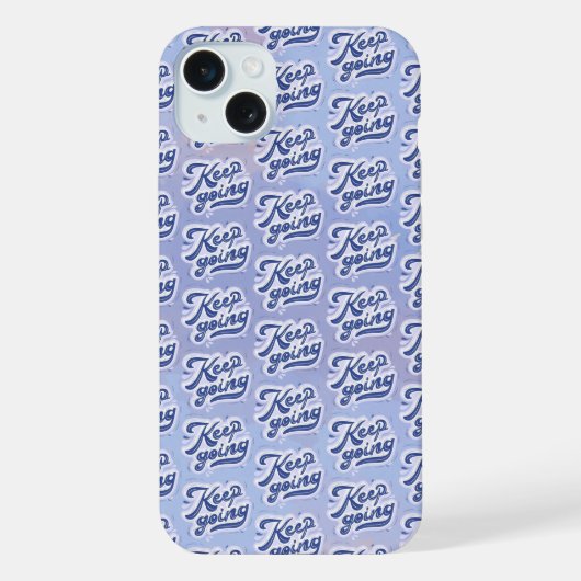 Blijf Doorgaan iPhone Hoesje (Achterkant)