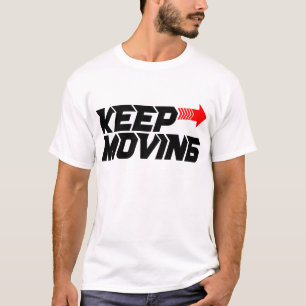 Blijf Doorgaan – Krachtig Rood Motivatie Citaat De T-shirt