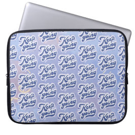 Blijf Doorgaan Laptop Sleeve