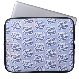 Blijf Doorgaan Laptop Sleeve