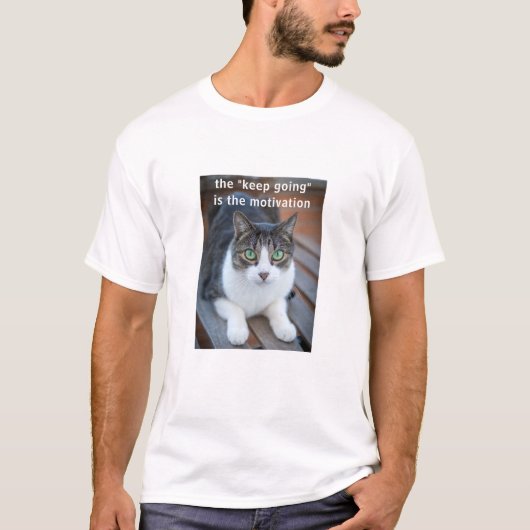 Blijf doorgaan (licht) T-shirt (Voorkant)