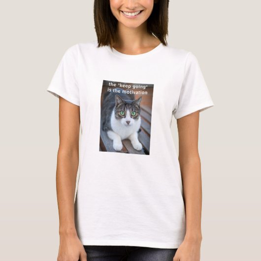 Blijf doorgaan (licht) T-shirt (Voorkant)