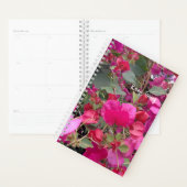 Blijf doorgaan met Motivatie roze papieren bloemen Planner (Display)