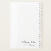 Blijf doorgaan met Motivatie roze papieren bloemen Planner (Achterkant)