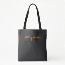 Blijf Doorgaan Minimalistische Inspiratie Tas