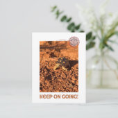 Blijf doorgaan Motivatie coddiwompling schildpad Briefkaart (Staand voorkant)