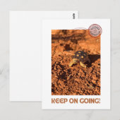 Blijf doorgaan Motivatie coddiwompling schildpad Briefkaart (Voorkant / Achterkant)