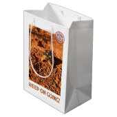 Blijf doorgaan Motivatie coddiwompling schildpad Medium Cadeauzakje (Achterkant Gekanteld)