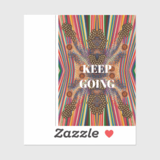Blijf Doorgaan – Motiverende Quote Sticker