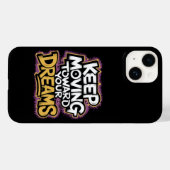 Blijf doorgaan naar uw dromen Quote mobiele Hoesje (Achterkant (horizontaal))