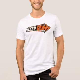 Blijf Doorgaan Pijl | Vintage Motiverende Streetwe Tri-Blend Shirt