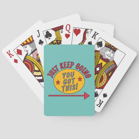 Blijf Doorgaan Pokerkaarten (Achterkant)
