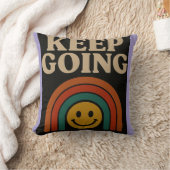 Blijf doorgaan: positiviteit in elke stap kussen (Deken)