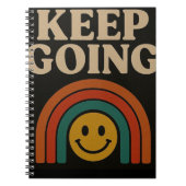 Blijf doorgaan: positiviteit in elke stap notitieboek (Voorkant)