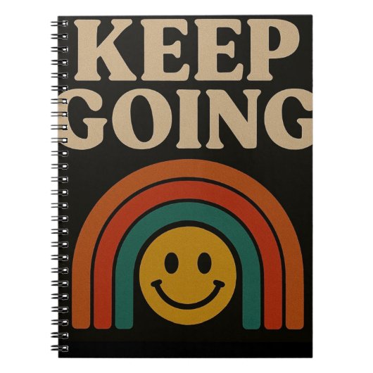 Blijf doorgaan: positiviteit in elke stap notitieboek (Voorkant)