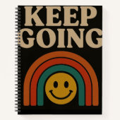 Blijf doorgaan: positiviteit in elke stap notitieboek (Voorkant)