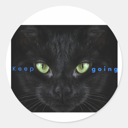 Blijf doorgaan ronde sticker (Voorkant)