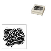 Blijf Doorgaan Rubberstempel (Gestempeld)